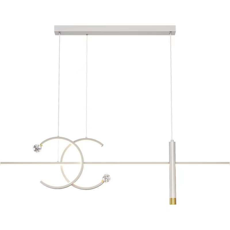 餐厅吊灯带风扇灯摇头简约吊扇餐桌饭厅吧H台电风扇一体2023年新