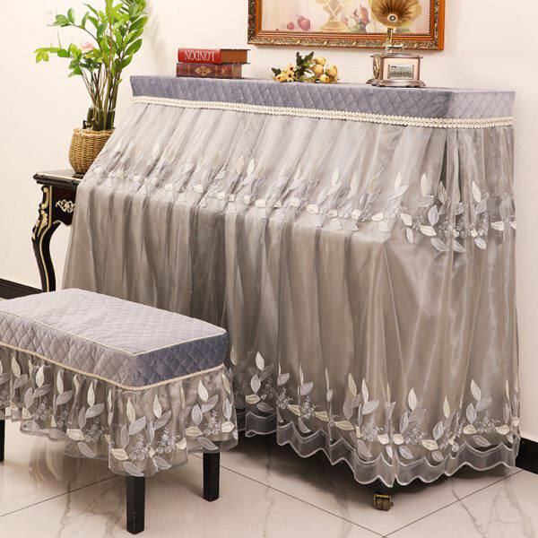 圣曼妮钢琴防尘罩全罩现代简约钢琴罩中式轻奢钢琴套高级琴布盖布