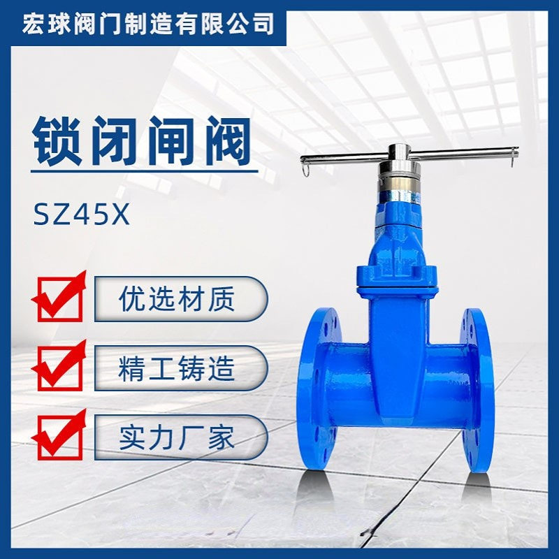 磁性加密防盗锁闭法兰闸阀自来水供采暖丝扣螺纹带锁水表前