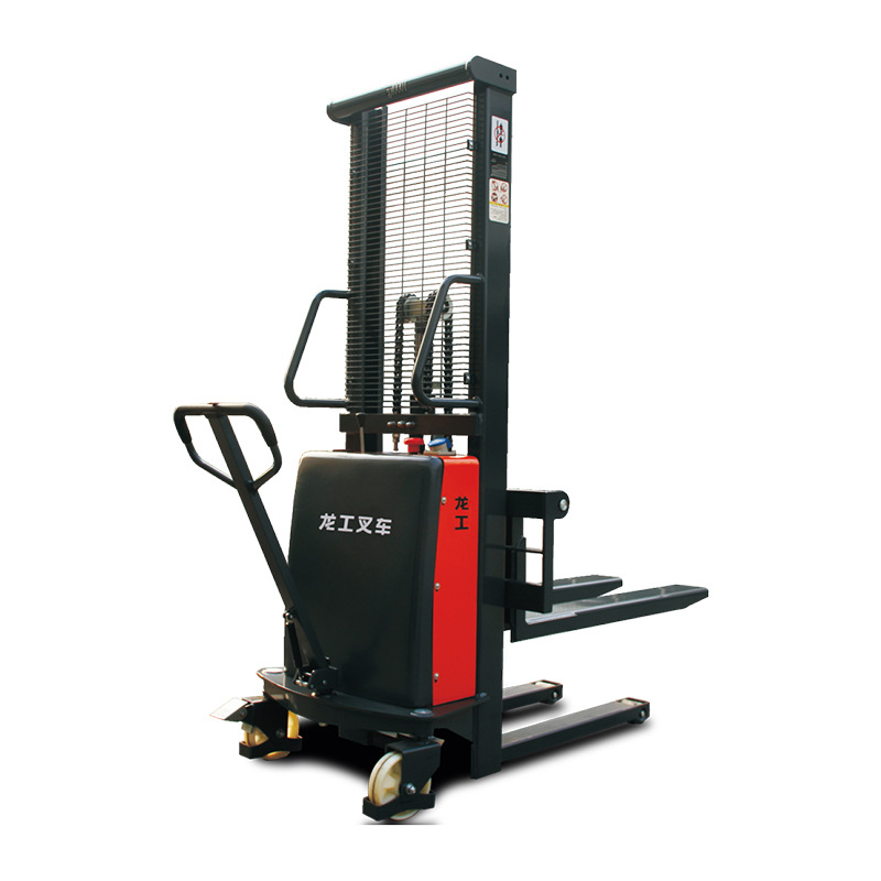 龙工CDD10-20B半电动堆高车货叉可调式托盘堆垛车堆高叉车升高车