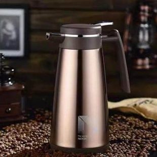 诺维雅真空保温壶家用酒店保温瓶不锈钢内胆商务咖啡壶暖壶1.6L