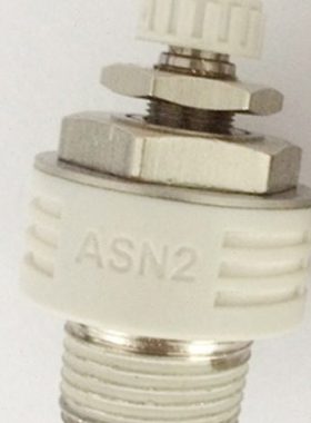 白色精品ASN2排气节流阀带消声器ASN2-M5/01/02/03/04可调节流阀