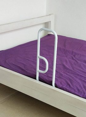 老人起床助力白色扶手床边护栏保暖借力扳手帮助起夜工具固定安装