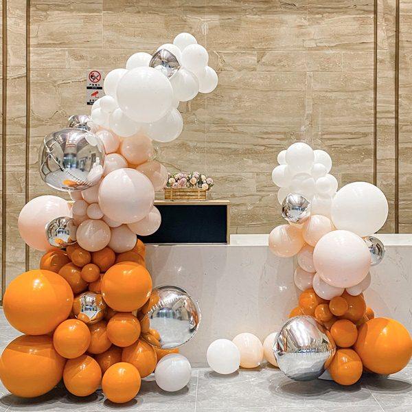 开业庆典气球装饰场景布置爱马橙灰色气球链拱门周岁生日气氛装扮,节庆用品/礼品,装扮布置套餐,淘宝优惠券,粉丝福利购,淘宝优惠卷
