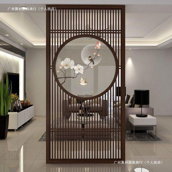 新中式屏风实木隔断客厅现简约入户玄关柜进门入户家用镂空装饰,基础建材,屏风,淘宝优惠券,粉丝福利购,淘宝优惠卷