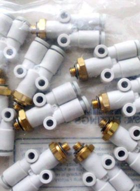 全新原装 KQ2U10/KQ2U12/KQ2U16-02S-03S-04AS外螺纹Y形接头