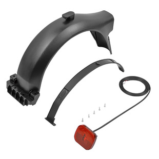 后挡泥板配件适用9号电动滑板车F30D F40D后挡泥板带尾灯胶条挂钩