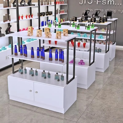 超市货架展示架中岛柜文具包包鞋店母婴店化妆品产品展示柜商用