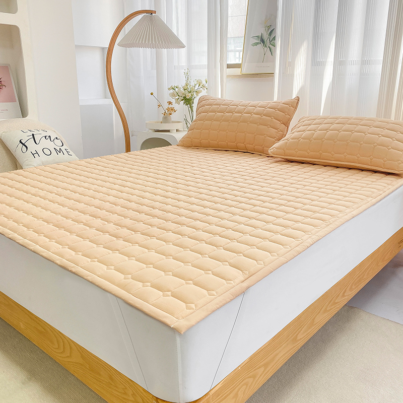 A类全棉水洗e棉床垫软垫家用2023新款纯色学生宿舍单人床褥子薄款