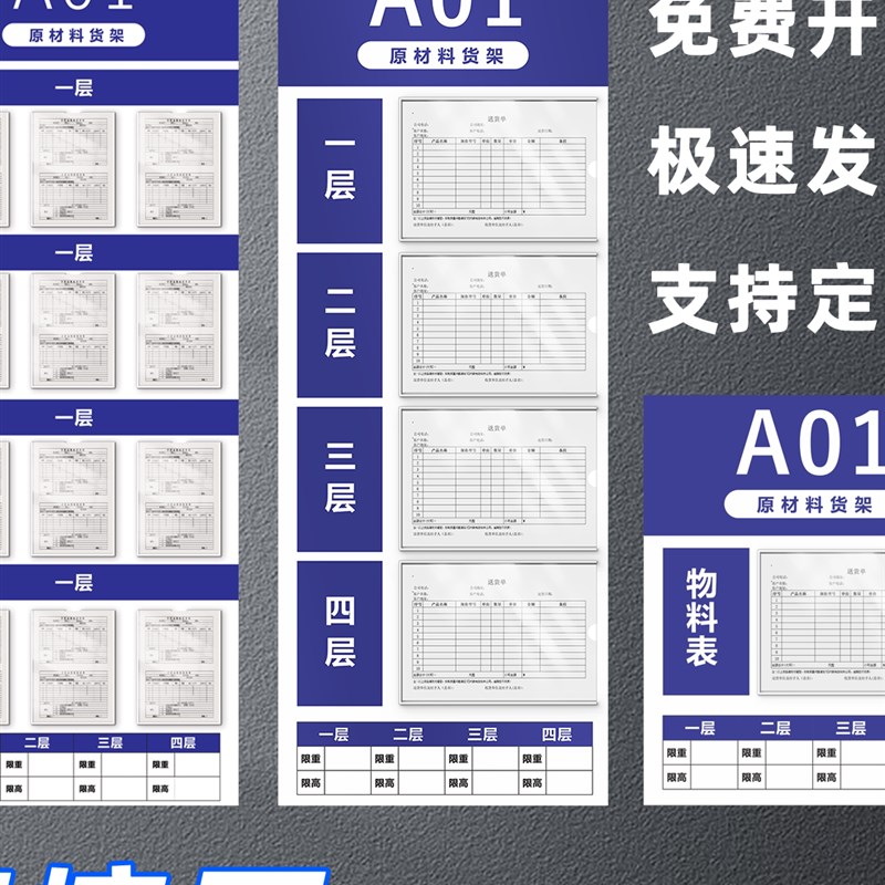仓库货架库位管理看板库存仓储定o位导视牌物料出入状态牌可更换
