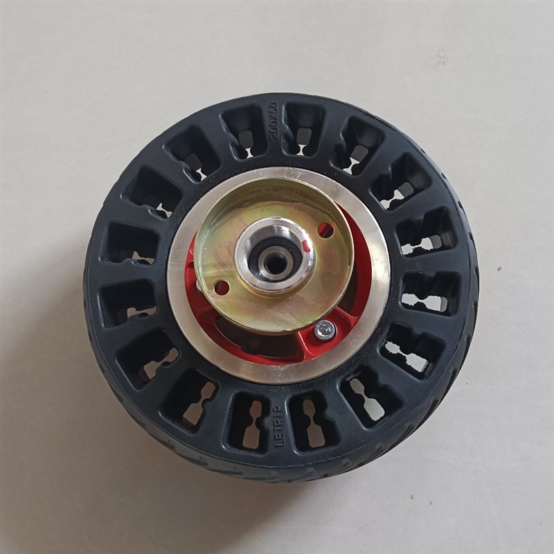 8寸小海豚电动滑板车200X50皮带传动款后轮蜂窝实心轮胎整轮配件