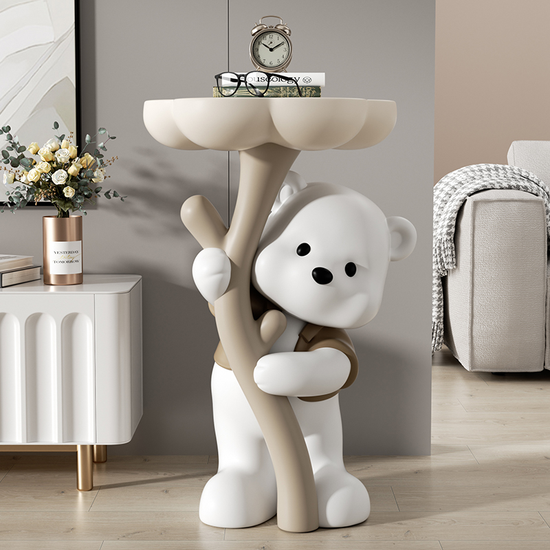 捧花熊客厅落地摆件电视柜沙发旁床头柜茶几家居饰品乔迁搬家礼物