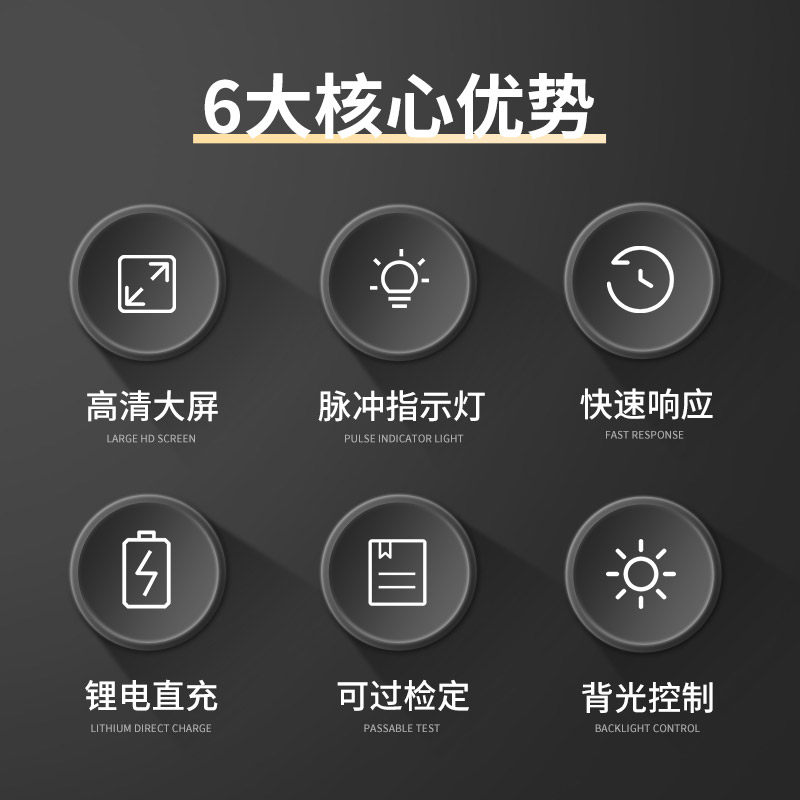 可携式放射性专业核辐射检测仪家用食品海鲜盖革计数器监测报警仪