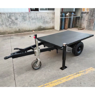 小平板单轴拖车 厂家供应 平板拖车挂斗 大小型农用运输棉花拖车