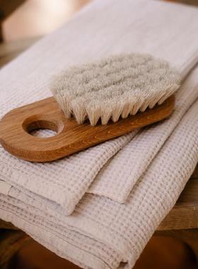 IrisHantverk瑞典进口搓澡神器软马毛沐浴洗澡按摩刷搓背