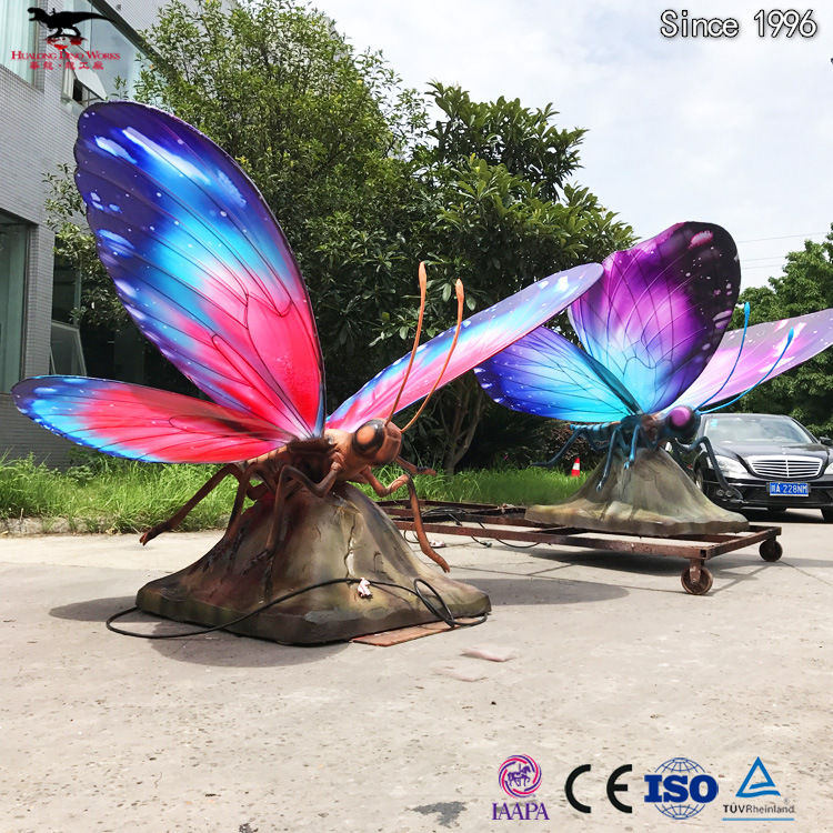 大型仿真昆虫模型 电动遥控仿真蝴蝶摆件装饰 来图定制厂家直销
