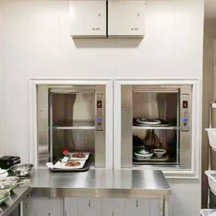 工厂家直供酒店传菜梯杂物梯食堂餐梯电动曳引式304不锈钢传菜机