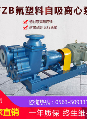 氟塑料自吸式离心泵 fzb氢氟酸自吸泵 无堵塞排污泵 腾龙泵阀