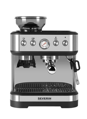 施威朗SEVERIN意式半自动咖啡机家用全自动研磨一体咖啡机商用