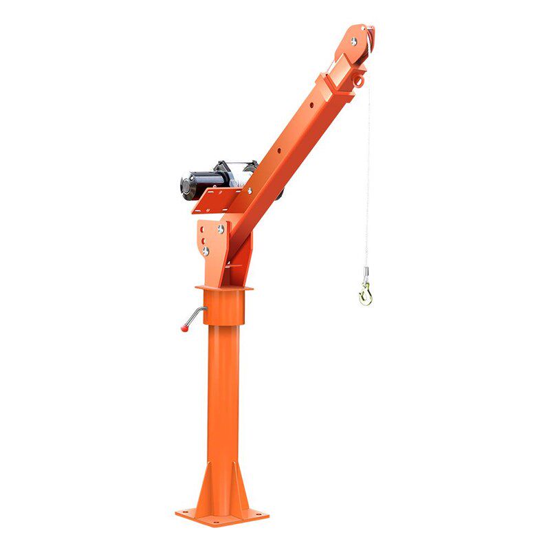 小型升降车载机吊车随车吊12vv小吊机2家用电动葫货芦1吨悬臂吊