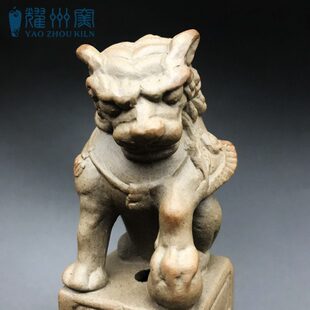 耀州窑拴马桩石雕仿古拴马柱青石石狮子貔貅石柱庭院室内装饰栓马