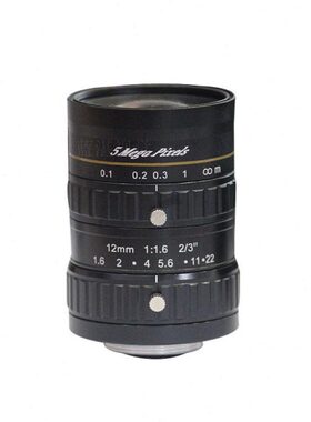 DY1612-5MP-2超500万像素工业相机镜头定焦12mm C接口2/3英寸手动