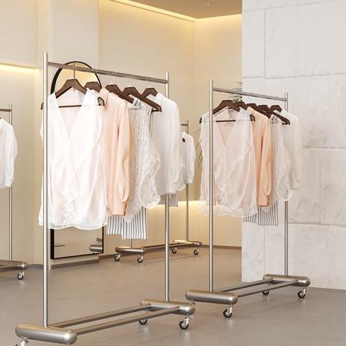 不锈钢晾衣架阳台落地室内外卧室家用晾衣杆晒被子神器加厚加粗