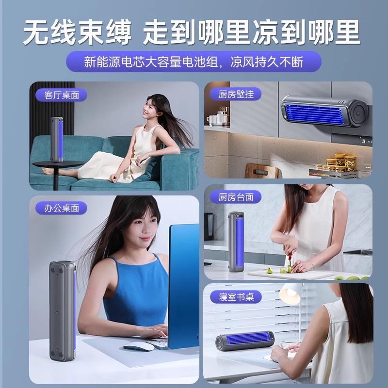 德国厨房壁挂式专用小风扇大风力家用挂墙上风扇制冷空调扇循环扇