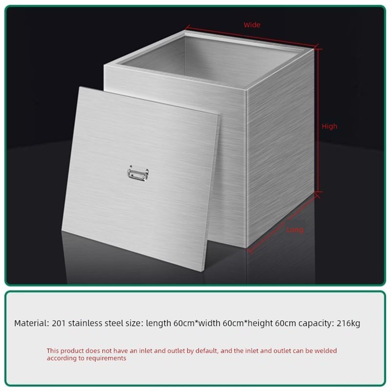 3不锈钢水箱揭盖挂墙式304移动蓄水池厨房厕所正方形储水桶