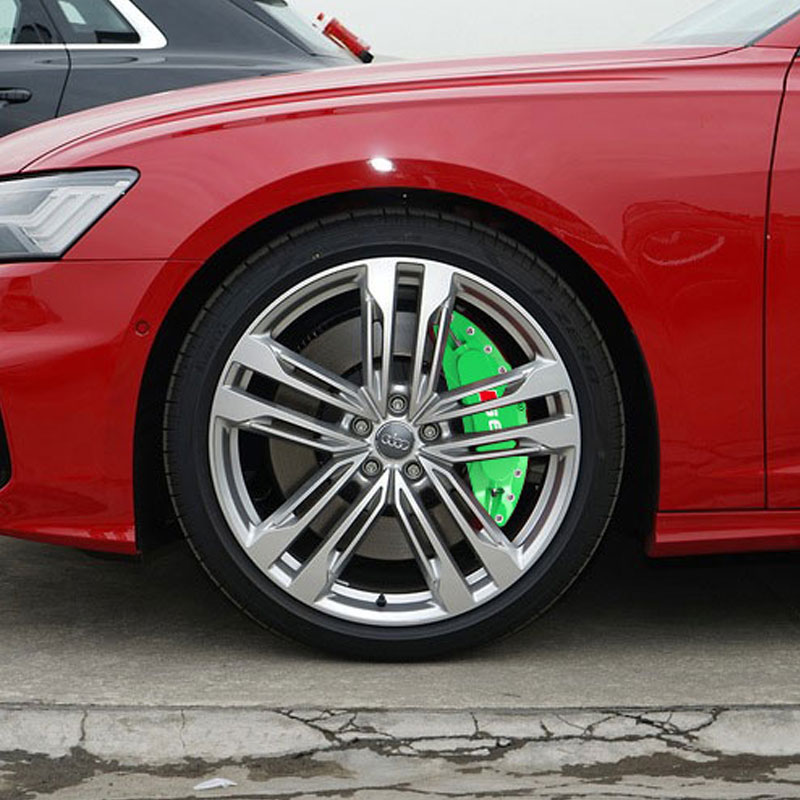 适用于奥迪A6 A6L改装S6标刹车卡钳罩汽车上锁式轮毂鲍鱼罩卡钳壳