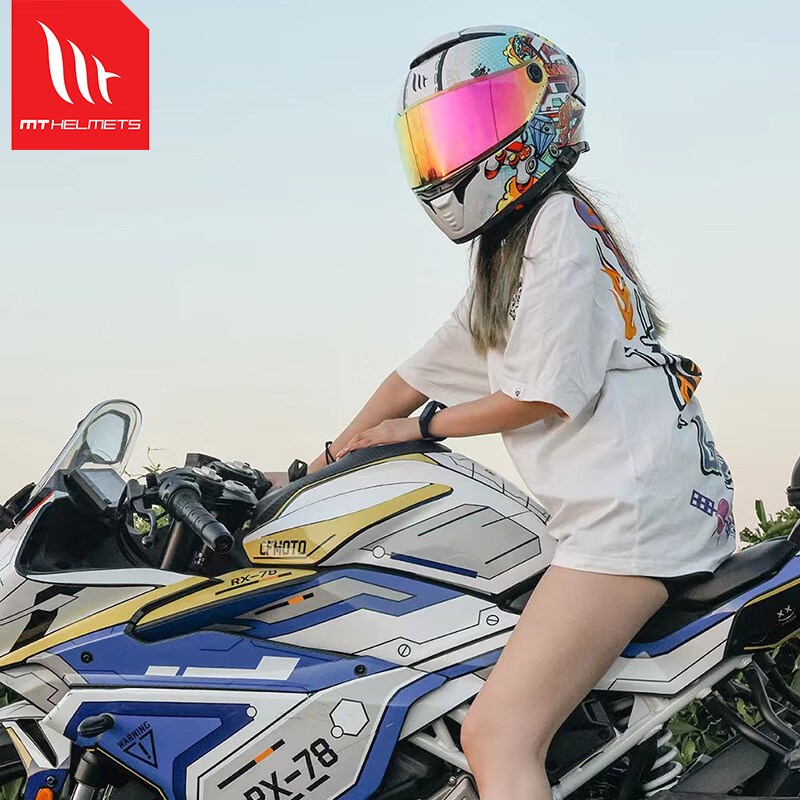 西班牙MT头盔雷神4摩托车男女大尾翼赛机车夏季安全骑行四季全盔