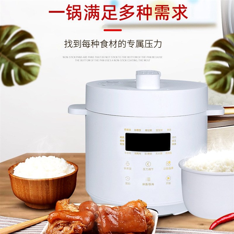 110v伏电器小家电压力锅家用3L高压锅美国加拿大陶瓷智能电饭煲