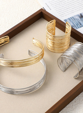 欧美风冷淡风多层手镯