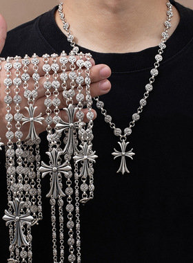 嘻哈潮牌十字架项链00