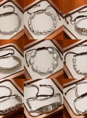 藏式手工编织手链1422