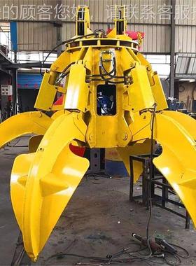 现五瓣挖式抓斗 掘机斗价格 小型货起34232重多抓瓣抓斗