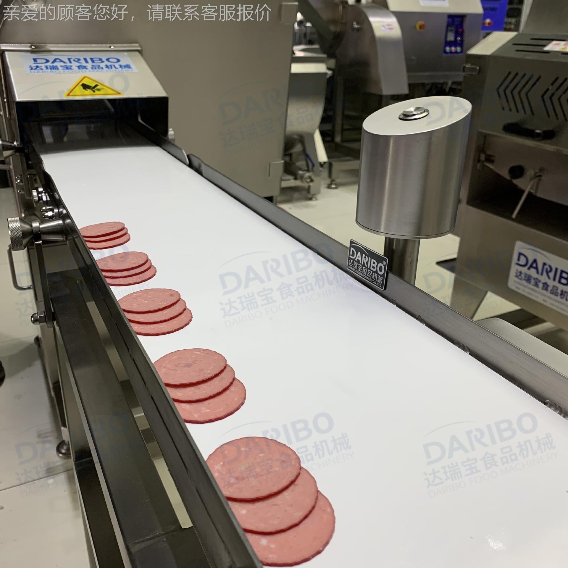 A连自动切片机切肉机火腿切薄片式切割厚薄可续HUJ均匀 调节