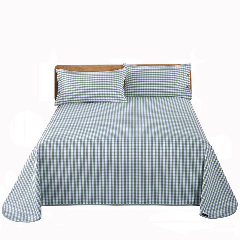 【上过新闻电台】老粗布凉席三件套纯棉加厚亚麻棉麻床单家用夏季