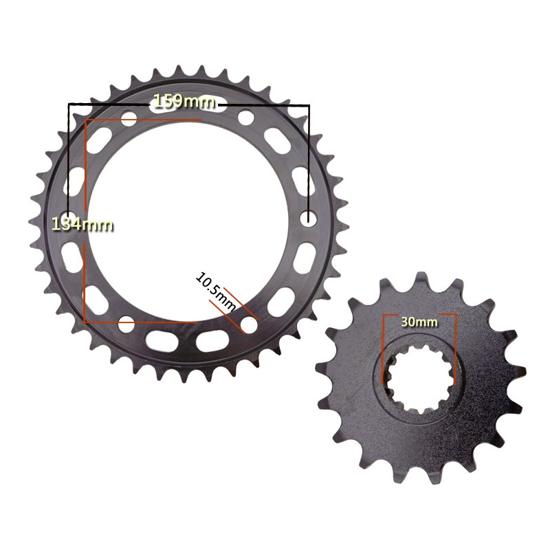 适用本田VTR1000 RVT1000摩托车大小齿链轮油封链条牙盘链盘套链