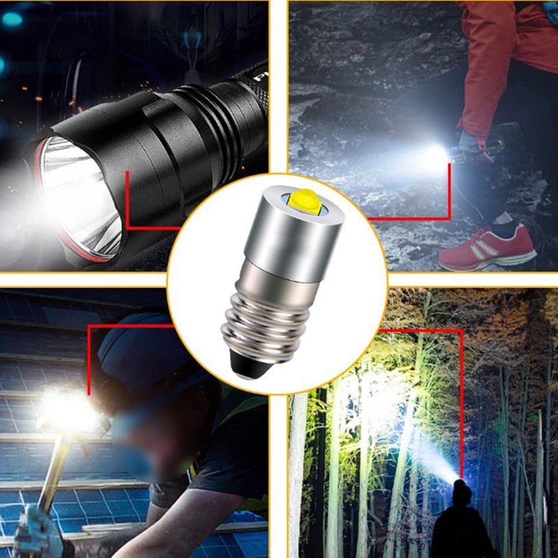 手电筒灯泡3W led灯泡P13.5S E10 BA9S高亮插灯LED小灯泡DC3-24V