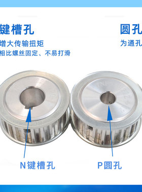 21齿宽 8M40齿 同步轮 两面平 A精车内孔10-30 8M同步带轮 皮带轮