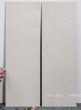 法式中古风浮雕海k基布白色瓷砖花砖浴室卫生间背景墙复古哑光墙