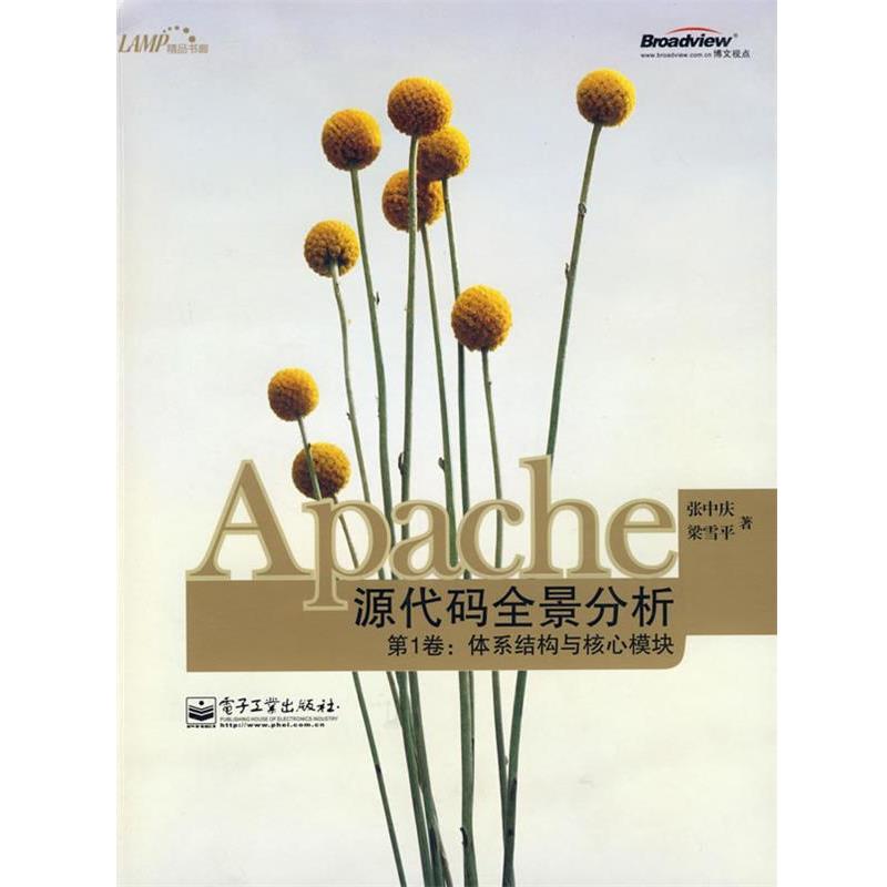 【正版书籍】 Apache源代码全景分析卷:体系结构与核心模块 张中庆,梁雪平　著 电子工业出版社