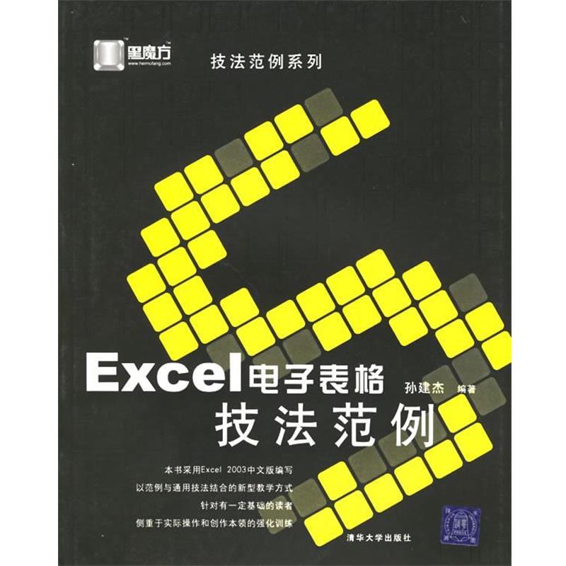 【正版书籍】 Excel电子表格技法范例 孙建杰 编著 清华大学出版社