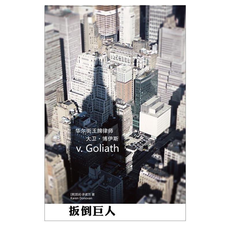 【正版书籍】 扳倒巨人:华尔街律师大卫·博伊斯 (美)多诺万 著,龙威,梁锋 译 法律出版社