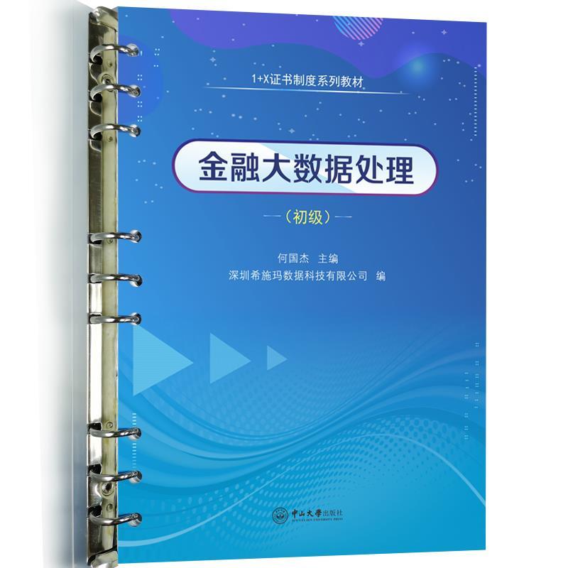 【正版书籍】 金融大数据处理:初级 何国杰,深圳希施玛数据科技有限公司 中山大学出版社