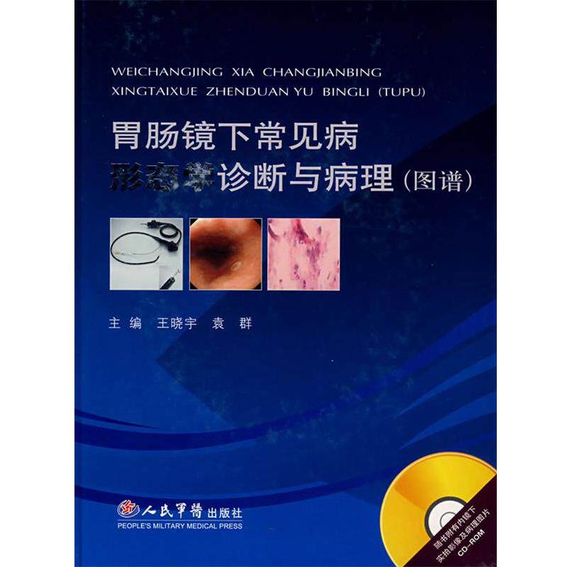 【正版书籍】 胃肠镜下常见病形态学诊断与病理 王晓宇,袁群 主编 人民军医出版社