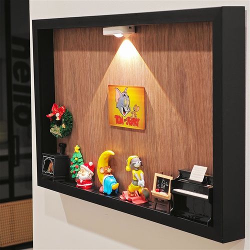 猫和老鼠娃娃屋挂画感应夜灯玄关装饰画电表箱弱电箱遮挡免打孔