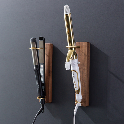 卷发棒架通用免打孔壁挂戴森造型器挂架置物架支架美发器收纳架