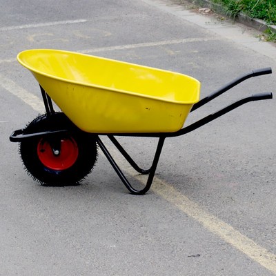 农用独轮小推车单轮货车推沙泥土花园垃圾建筑工地手推车工具包邮